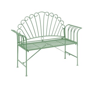Hot Arrival Traditional Black Outdoor Garden <b>Bench</b> <b>Metal</b> Iron Design for Patio Park Home and Garden Decoration - Product Image 3