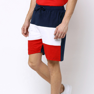 Nuevos pantalones cortos de entrenamiento de diseñador, pantalones cortos de algodón personalizados de estilo urbano con cinta reflectante para hombre - Product Image 2