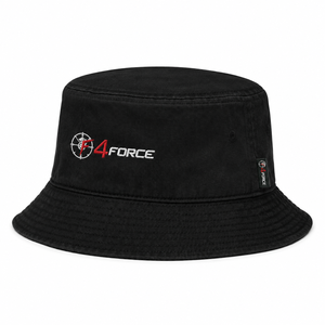 หมวกบักเก็ต F4FORCE สีดำ ปักโลโก้  ใส่ได้ทั้งชายหญิง สไตล์ลำลอง สำหรับฤดูใบไม้ผลิและฤดูร้อน  หมวกบักเก็ตสำหรับผู้ใหญ่ มีจำหน่ายแล้ว - Product Image 5