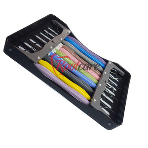 CE Dental Equipment Kit 10pcs Manual Power Steel Composite Filling Restorative Instruments Set Cassette Tool Kit Class I - Product Image 4