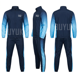 Unisex Black <b>Pink</b> Color Blocking <b>Tracksuit</b> Full Sleeve Zipper Stand Collar Sporty Regular Fit Polyester Autumn Wear - Product Image 6