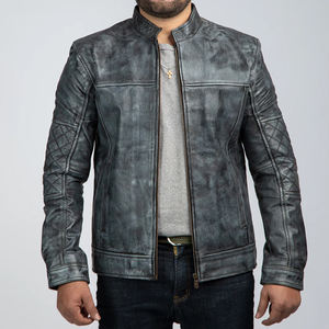 Chaqueta de Cuero para Hombre, Nueva Chaqueta de Cuero PU Casual para Motocicleta, Ropa de Moda - Product Image 1