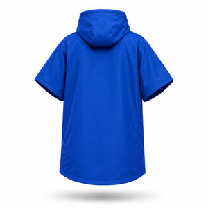 Parka de bain unisexe personnalisée imperméable à manches courtes avec capuche, séchage rapide, robe de change avec fermeture éclair intégrale pour la natation, le surf, la plage et la piscine - Product Image 3