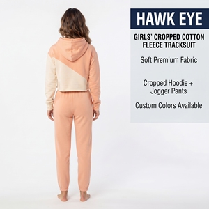 Ensemble de survêtement en molleton deux pièces pour femme : veste courte zippée et pantalon - Product Image 3