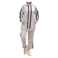 Üreticinin Mütevazı Müslüman Kadınlar İçin Aktif Spor Giyimleri-Nefes Alabilen Çevre Dostu Polyester/Pamuk Uzun Kollu Tesettür Giyim