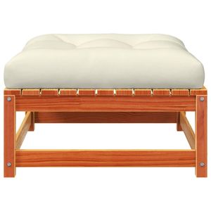 Poggiapiedi da Giardino in Cera Marrone Crema per Arredamento da Esterno - Product Image 6