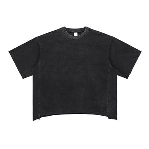 Camiseta de Verano para Hombre, Estilo Urbano, Corte Holgado, 260 g/m², Color Sólido, con Logotipo Personalizado, Manga Corta, 100% Algodón - Product Image 1