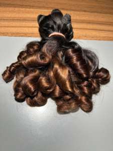 Extensions de cheveux humains indiens naturels, double trame, bouclés et volumineux, qualité supérieure, double tirage : modèle non permanent - Product Image 3