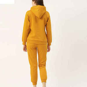 Ensemble de survêtement sportif color block pour femme, haut zippé à manches longues, pantalon moulant à cheville, respirant, en tricot, Spandex, Polyester, toutes saisons - Product Image 3