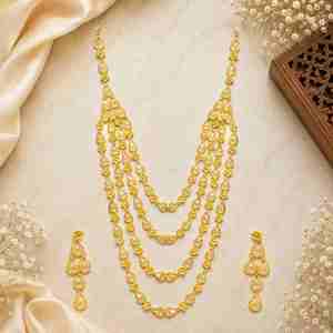 Juego de Collares Largos de Novia al Estilo Dubái en Oro de 14K, 18K y 24K, Diseño Tradicional, Joyería de Moda Turca, Venta al Por Mayor - Product Image 3