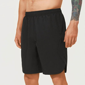 Pantalones Cortos Bermuda Negros para Hombre, Cintura Media, Elásticos, de Secado Rápido, Estilo Casual, 100% Poliéster, Servicio OEM - Product Image 2