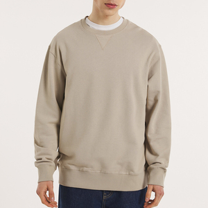 Sudadera de Forro Polar para Hombre, Cuello Redondo, Algodón, Estilo Holgado, Casual, Urbano, Cálida para Invierno - Product Image 6