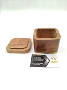 Handmade Wooden <b>Heart</b>-Shaped Bowl Rustic Natural <b>Wood</b> Candle Holder for Home Decoration and Wedding - Product Image 3