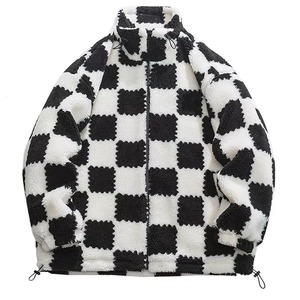 OEM High Quality Unisex Sherpa <b>Fleece</b> <b>Jacket</b> 100% Cotton Heavyweight <b>Thick</b> Warm 500GSM Stand Collar Winter <b>Fleece</b> <b>Jacket</b> - Product Image 3