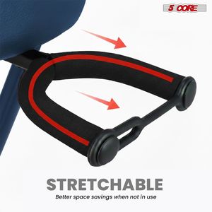 Tabouret de guitare pliable robuste 5Core, chaise rembourrée de 3,15 po avec repose-pieds intégré et support, siège pour instrument de musique - Product Image 4