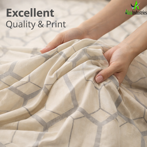 Juego de Sábanas con Estampado Geométrico Moderno, Ropa de Cama de Microfibra Suave con Fundas de Almohada | Colchón Doble King Size para Uso Doméstico y Hotelero, Resistente a la Decoloración - Product Image 3