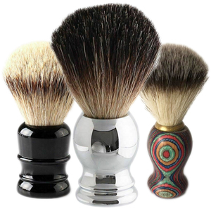Brosse à raser vegan en poils synthétiques avec manche en acier inoxydable, personnalisable, de haute qualité, pour barbier, fournisseur OEM - Product Image 6