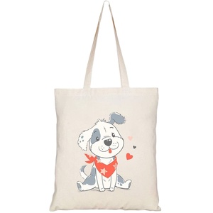 Sac fourre-tout en toile de coton pour femme Minh Ha avec poche intérieure, motif lettres, mini format, poignée imprimée pour le travail et le shopping - Product Image 5