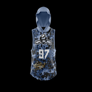 Ensemble de maillot de football américain à capuche Mashadi IMPEX NFL FLAG sublimé, unisexe adulte, camouflage, 97, coupe athlétique anti-humidité - Product Image 3