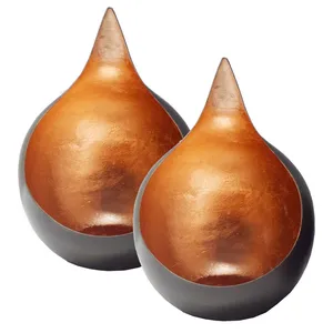 Portavelas Metálico Brillante para Decoración Navideña del Hogar - Ecológico, Duradero, Radiante con Brillo Festivo, Luz Diurna y Crepuscular - Product Image 1
