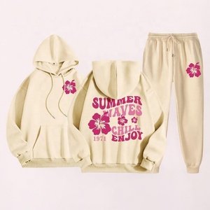Ensemble sweat-shirt et pantalon de survêtement premium assorti, style streetwear oversize, pour un usage quotidien décontracté - Product Image 6