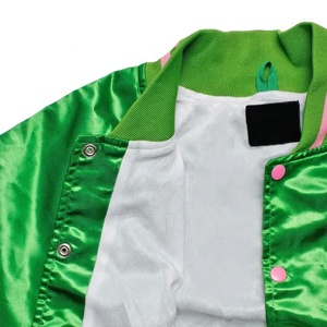 Chaquetas Varsity de Satén para Mujer al por Mayor, Chaquetas Varsity de Béisbol de Satén de Alta Calidad para Invierno, Chaqueta Varsity de Equipo de Fútbol Americano - Product Image 4