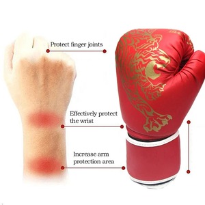 Wholesale High Quality Custom Professional Boxing Gloves <b>Hook</b> Loop Closure Custom Logo PU Leather for Kickboxing Muay Thai - Product Image 4