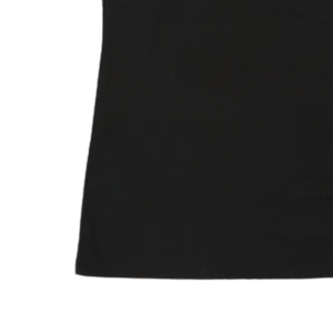 AKA เสื้อยืดคอวีสีดำวินเทจ แขนลายทางสีเทา ปักตัวอักษร เสื้อยืดผู้หญิง สีดำ สีเทา - Product Image 4