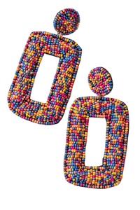 New Design <b>Resin</b> <b>Earrings</b> Fashion <b>Resin</b> Round Shape <b>Earrings</b> From India Handmade <b>Earrings</b> for Women and Girls - Product Image 4