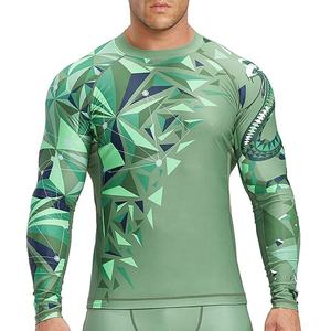 Maillot de compression unisexe à manches longues, respirant, séchage rapide, anti-bactérien, personnalisable, sublimation d'équipement d'origine - Product Image 1