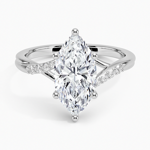 BOJ <b>Ring</b> 040 Marquise Cut 925 Silver Chemise Hidden Halo <b>Diamond</b> <b>Ring</b> 2ct D Color VVS1 Moissanite GRA Certified Low Price <b>Ring</b> - Product Image 1