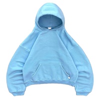 Sweat à capuche zippé personnalisé en molleton épais 180g polyester/coton, coupe classique, épaules tombantes, hiver, écologique et respirant
