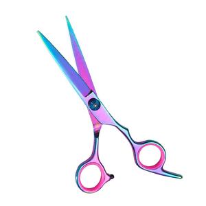 Ciseaux de coiffure professionnels pour droitiers en acier inoxydable 4Cr13, non pliables, à long manche, 28 dents, pour barbier - Product Image 3