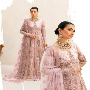 Vestidos de novia de organza bordados de 3 piezas Ramsha para mujer, colección de diseñadores pakistaníes para bodas indias pakistaníes - Product Image 2