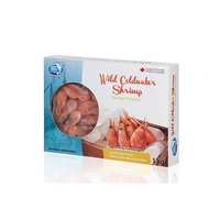 Carton personnalisé Boîte de fruits de mer Boîte de crevettes congelées Emballage de boîte d'aliments congelés Impression offset personnalisée selon les exigences du client