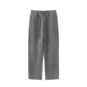 Men's Cotton Knitted Sweatpants <b>Elastic</b> <b>Waist</b> Drawstring Casual Loose Fit Side Pockets Breathable Autumn Wear <b>Trouser</b> - Product Image 2
