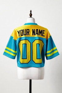 Maillot de football américain en mesh léger et respirant de haute qualité unisexe pour femmes, vente chaude, service OEM disponible - Product Image 2