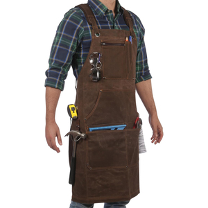 Heavy Duty Mechanic <b>Apron</b> Waterproof Canvas Best Quality Wholesale Custom Logo 2026 Mechanic <b>Apron</b> - Product Image 1