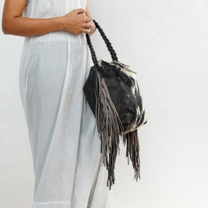 Hot Sale Cowhide Fur Leather Tote <b>Bag</b> Stylish Purse Hair On Hide Fur Beautiful Designer <b>Bags</b> For Women's Multi Use - Product Image 3