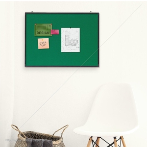 Tablero de tela verde montado en la pared del hogar, tablón de anuncios - Product Image 6