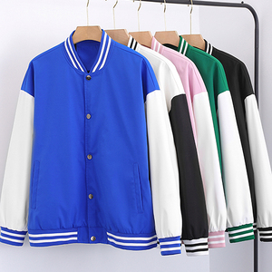 Varsity <b>Jacket</b> <b>Men's</b> Casual Embroidered <b>Letter</b> Logo Canvas Baseball <b>Jacket</b> Autumn Loose Fit Turn-down Collar - Product Image 5