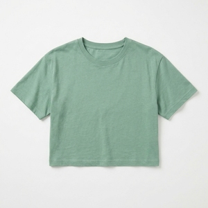 T-shirt court pour femme, manches courtes, coton, décontracté, streetwear, mode estivale, logo personnalisé OEM, fournisseur en gros, t-shirt doux et respirant - Product Image 4