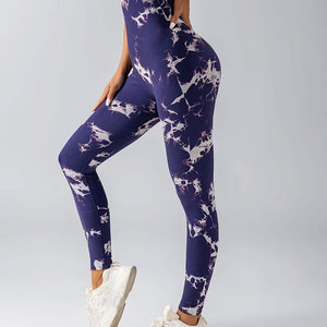 Nouveaux Leggings de Sport Sans Couture pour Femme, Taille Haute, Effet Push-Up, Grande Taille, Respirants, en Maille, Design Décontracté - Product Image 5