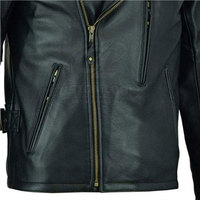 Veste en cuir à capuche pour homme fabriquée au Pakistan, respirante, écologique, durable, options personnalisables pour un confort optimal