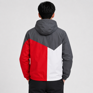 Veste coupe-vent pour homme personnalisée avec des coutures de qualité supérieure, un aspect élégant et des solutions de production sous marque privée disponibles - Product Image 3