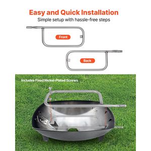 สำหรับเวเบอร์ คิว 200-Q2400 ท่อหัวเตาปิ้งย่าง 20.5 นิ้ว 304 สแตนเลสสำหรับอุปกรณ์บาร์บีคิวรุ่น 396000 และ 396001 - Product Image 4