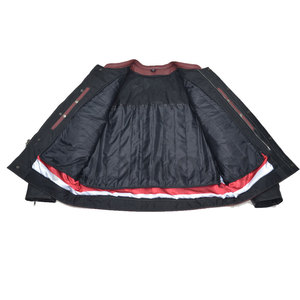 Chaqueta de Cuero Genuino de Cordero para Hombre, Chaqueta Clásica de Motociclista, Chaqueta Bomber de Cuero Real para Hombre OEM - Product Image 3
