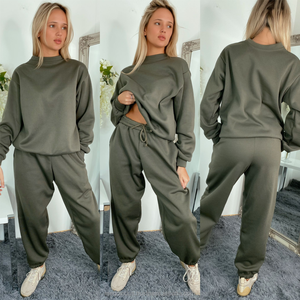 ชุดวอร์มบุขนแกะแนวลำลองของผู้หญิงชุดวอร์มสำหรับวิ่งพร้อมคุณสมบัติคุณแม่ในเลานจ์ฤดูหนาว - Product Image 4