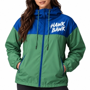 <b>Women</b> <b>Windbreaker</b> Jacket Zip Closure Adjustable Side Pocket Detail Clean Stitching Lightweight Design Jacket Full Sleeve Jacket - Product Image 1