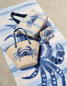 Boho Mandala Canvas Tote <b>Bag</b> with Solid Color Embroidery Zipper Closure Beach Summer Fashion Vintage Lady Shoulder Handbag - Product Image 4